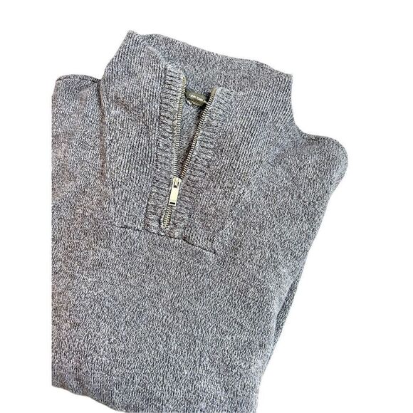 Calvin Klein 1/4 zip blue and black sweater pullover size large (no tag size) - Picture 8 of 10